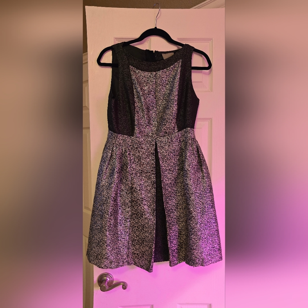 Silver and black dress
